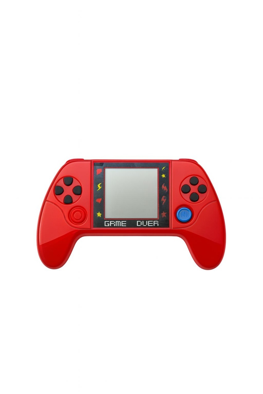 Consola portabila Tetris Game Mini cu multiple jocuri retro culoare rosu, 18.5x10.5cm 2