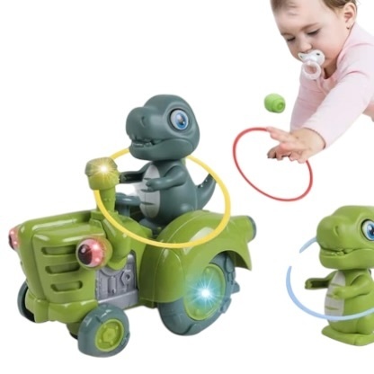 Dinozaur Interactiv pe tractor, Electric cu Miscari Amuzante, Sunete si Lumini 2