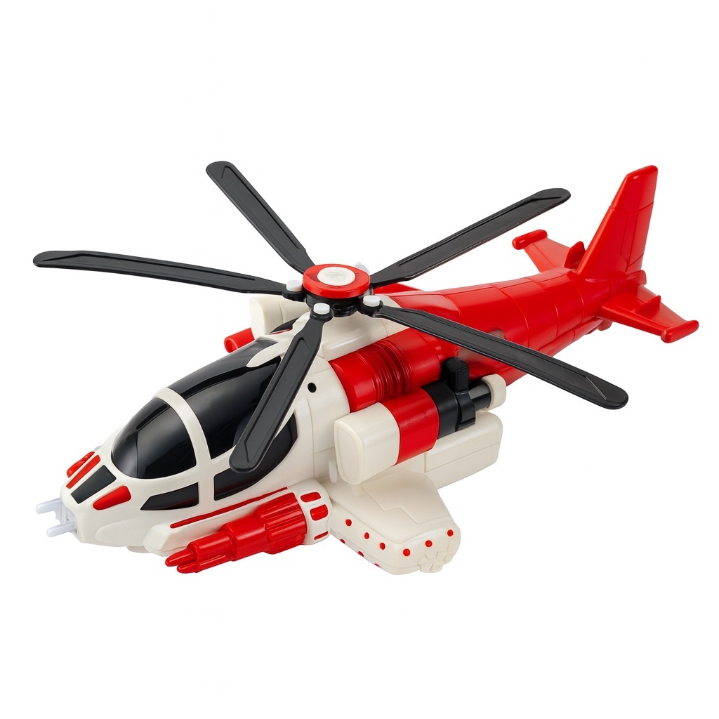 Elicopter Jucarie cu Lumini, Sunete si Rotatie 360 , Model Fighter, 30 cm