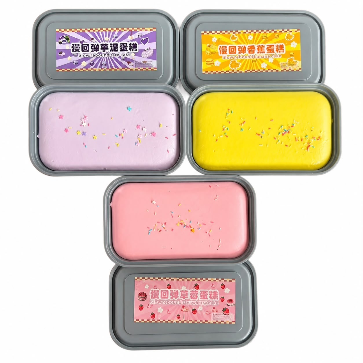 Jucărie Squishy Antistres Prăjitură Pufoasă cu Aromă, Slow Rising, Model și Aromă Aleatorii 2