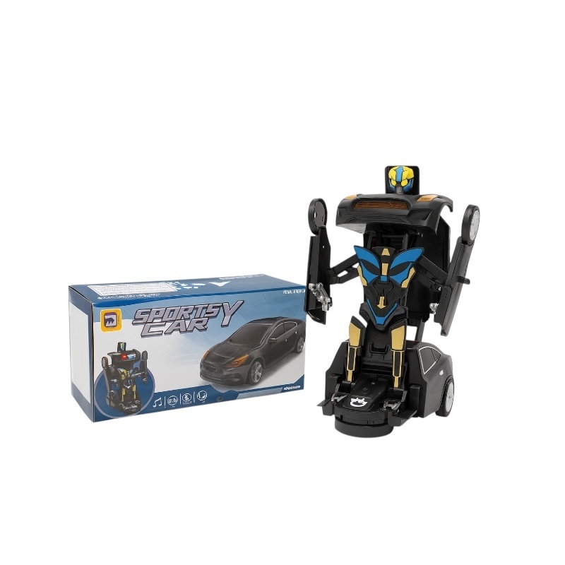 Masina Robot Transformator cu Lumini si Sunete , Sporty Car, Transformare Automata 2