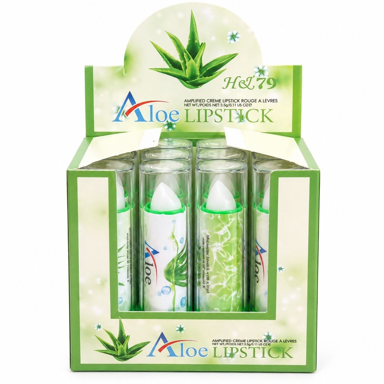 Set 12 Balsam de Buze cu Aloe Vera și Vitamina E – Hidratare Intensă și Îngrijire Naturală