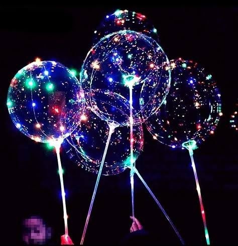 Set 50 Baloane Transparente cu LED Multicolor și Băț Inclus – Decor Luminos pentru Petreceri și Evenimente 2