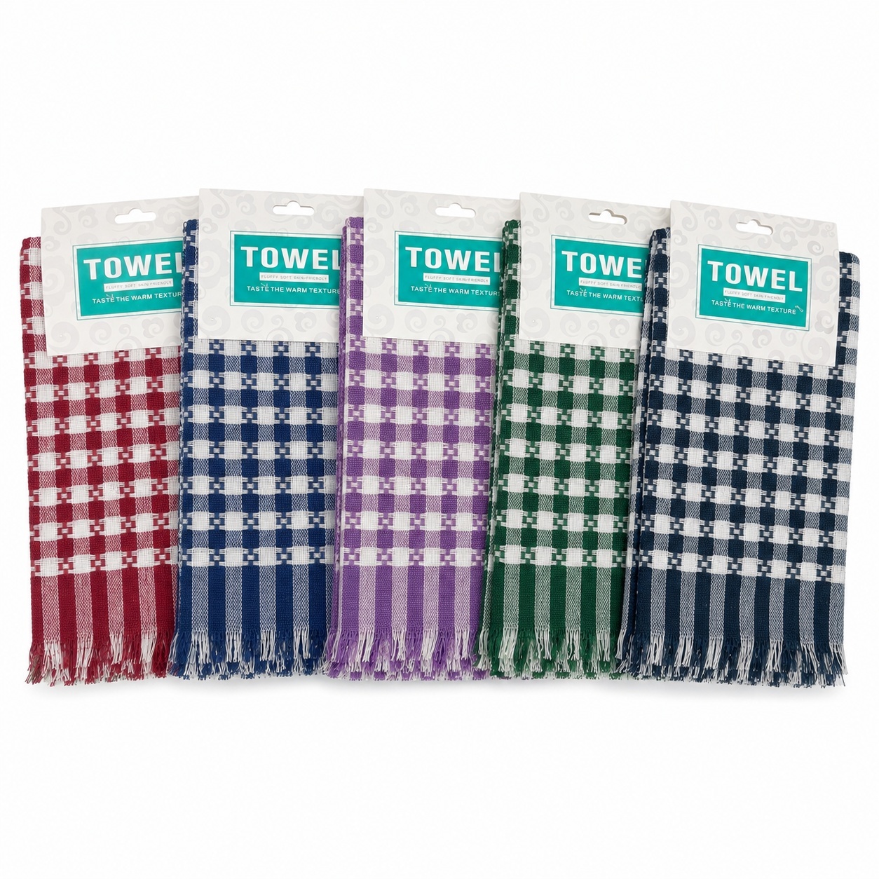 Set de 3 Prosoape de Bucătărie din bumbac 40x55cm – Prosoape Absorbante Multicolore,Culori Asortate 2