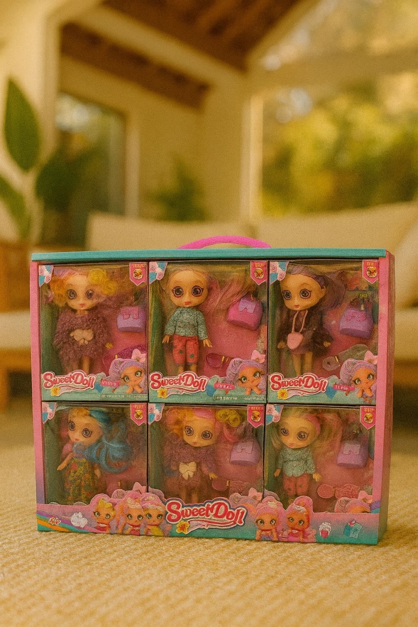 1 BUC Papusi Sweet Doll cu Accesorii Fashion , Papusi Colorate pentru Fetite 41x32cm(per set) 2