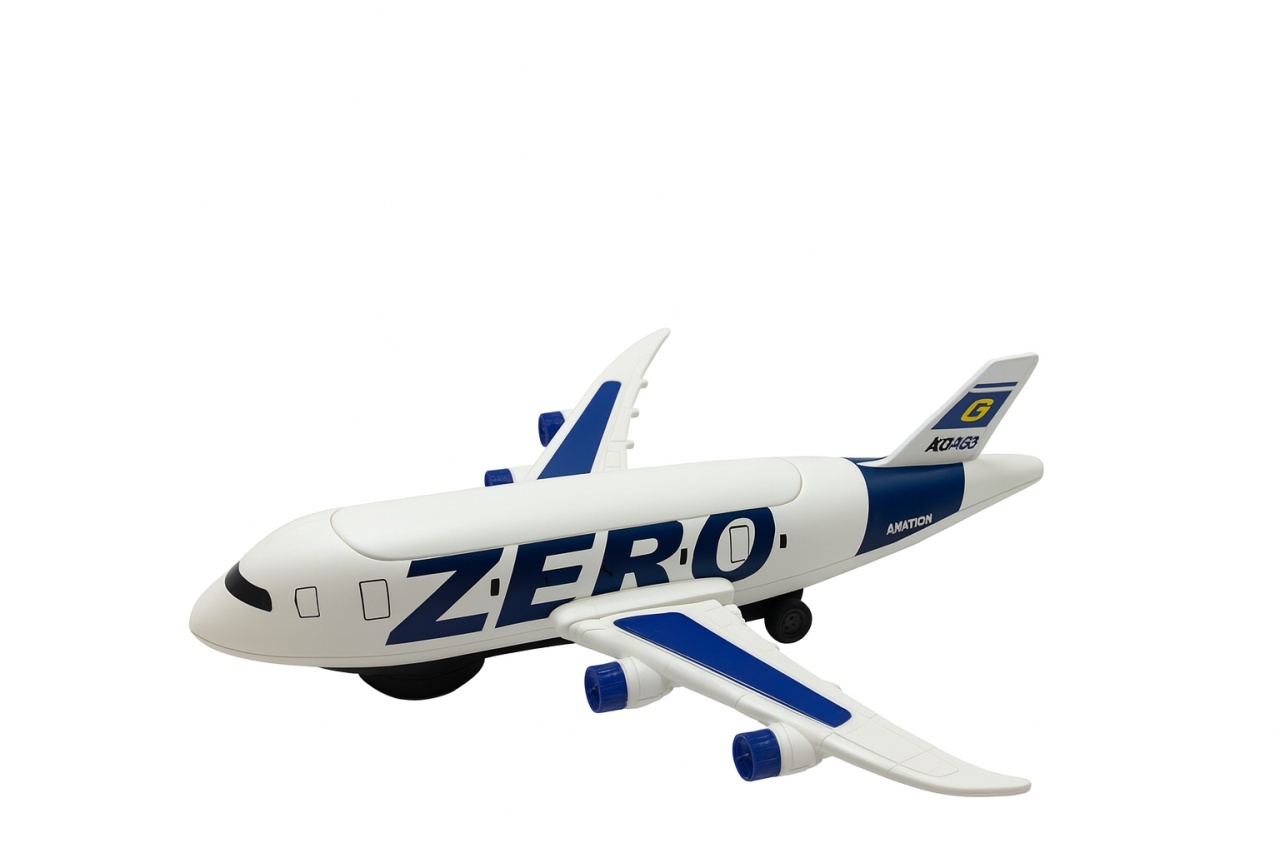 Avion ZERO Aircraft , 33 cm, se ridica singur, lumini si sunete 2