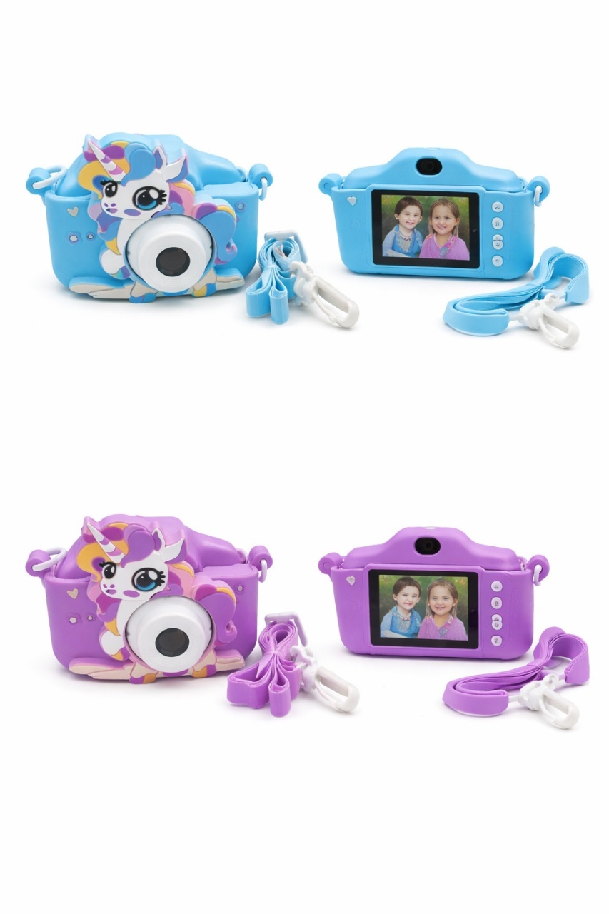 Camera foto copii unicorn mov, digitala, cu snur si cablu incarcare, 6+ ani 3