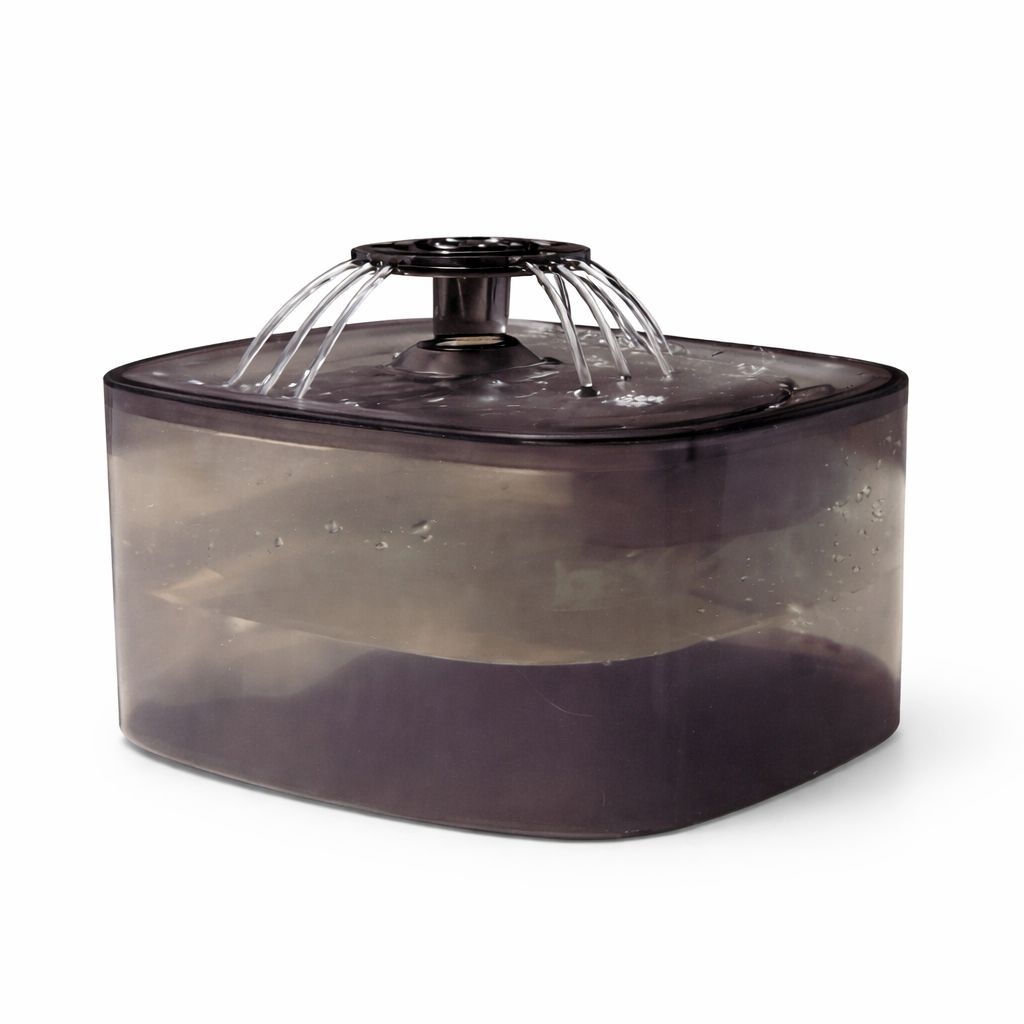 Dispenser apa automat animale, fantana apa pisici si caini 2.5L, filtrare multipla, USB, negru