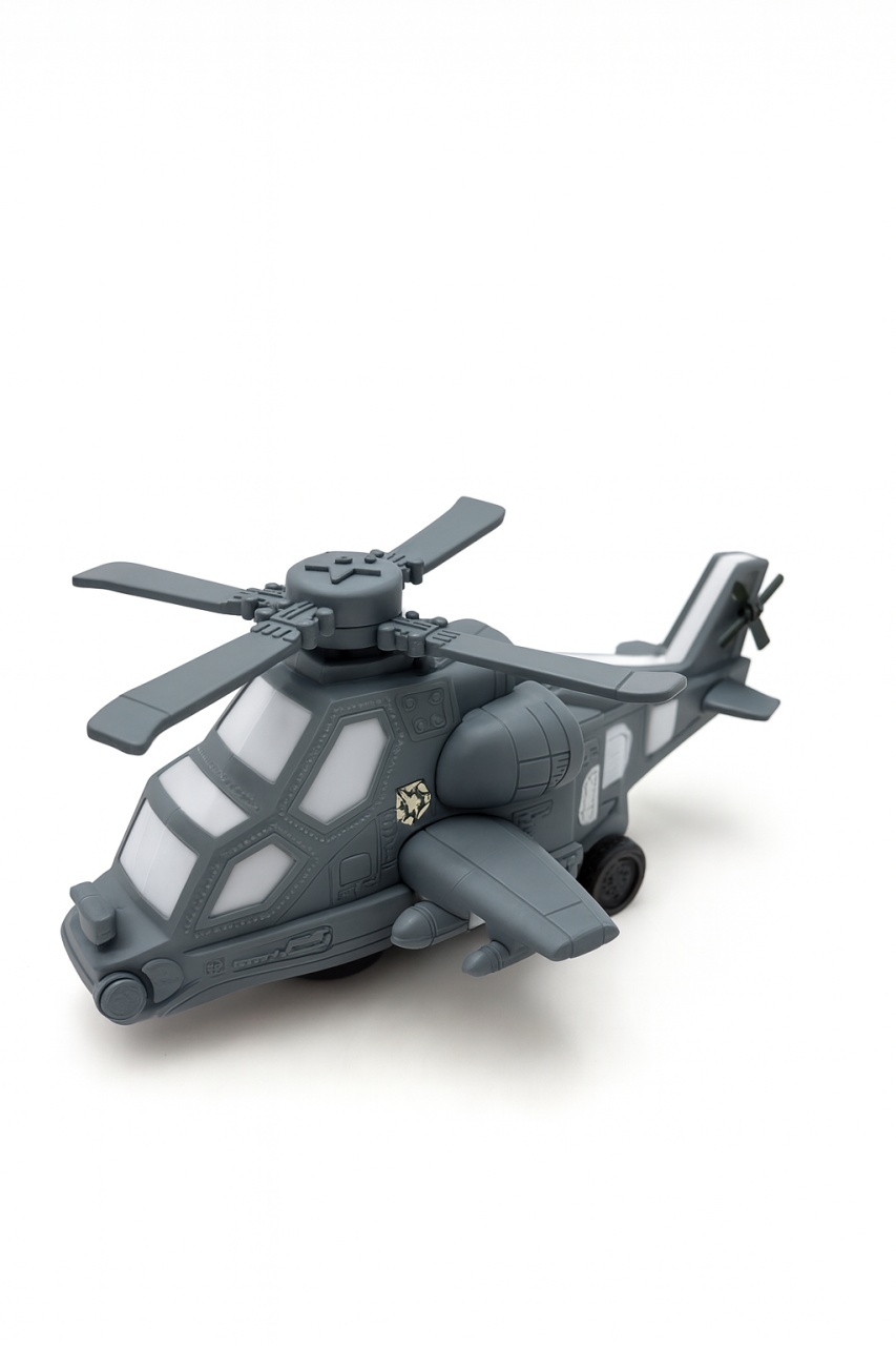 Elicopter Militar Jucarie 25x11 cm cu Lumini si Sunete , Model de Atac, Rotori Functionali 2