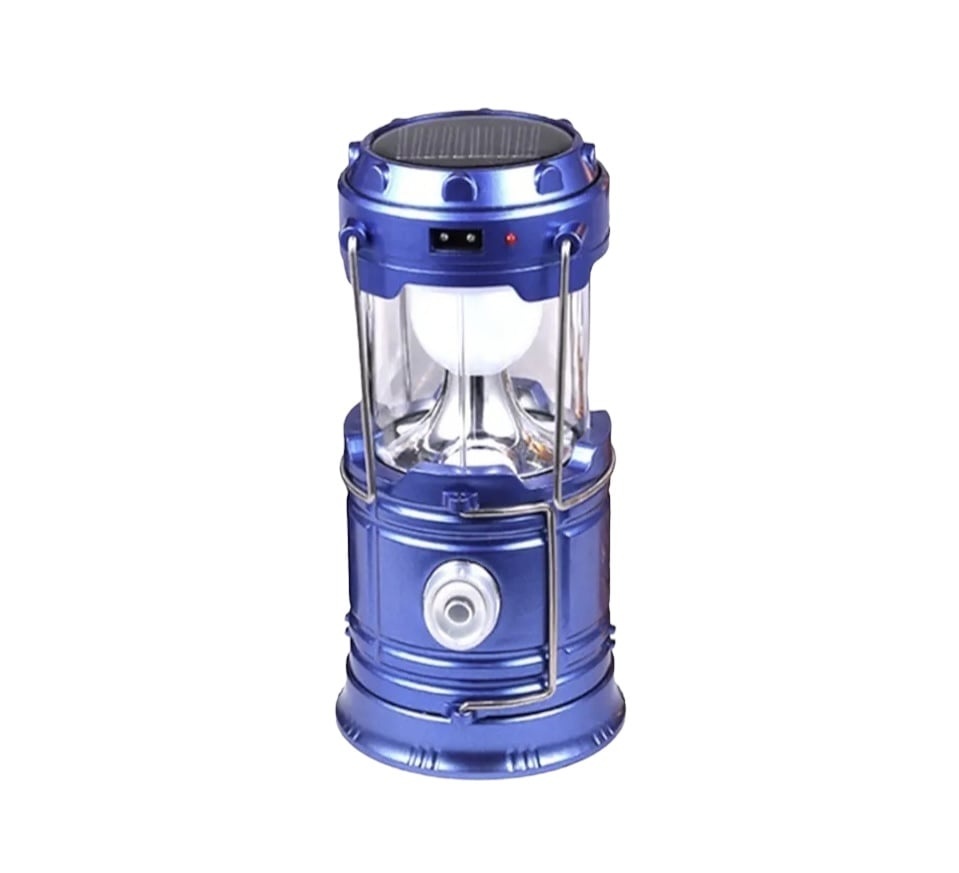 Lanteră reîncărcabilă de camping MH-5800T, plastic durabil, LED 6+1, albastră 2