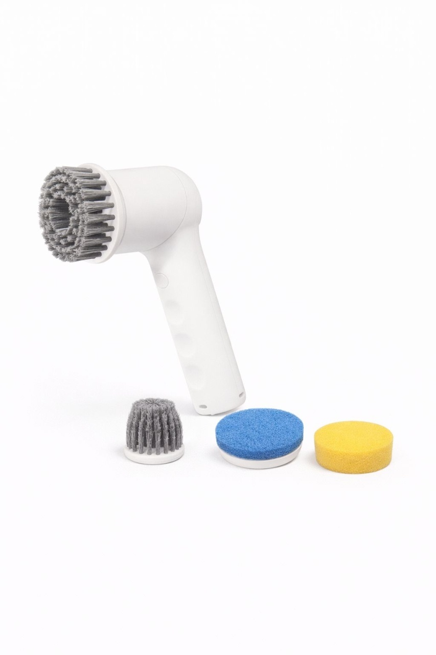 Perie electrica de curatare 4 in 1, rotatie 360°, accesorii multiple, reincarcabila 2