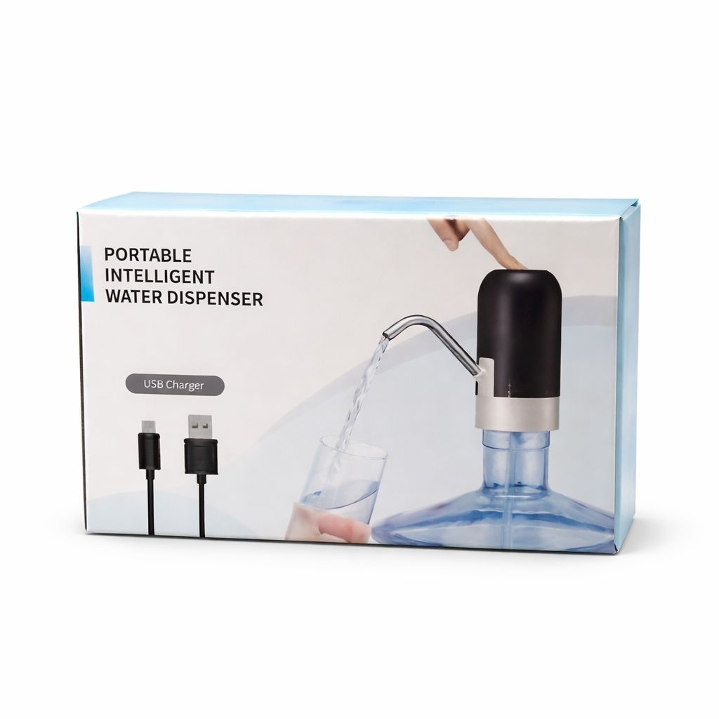 Pompa electrica apa pentru bidon, dispenser apa USB reincarcabil, montare rapida 3