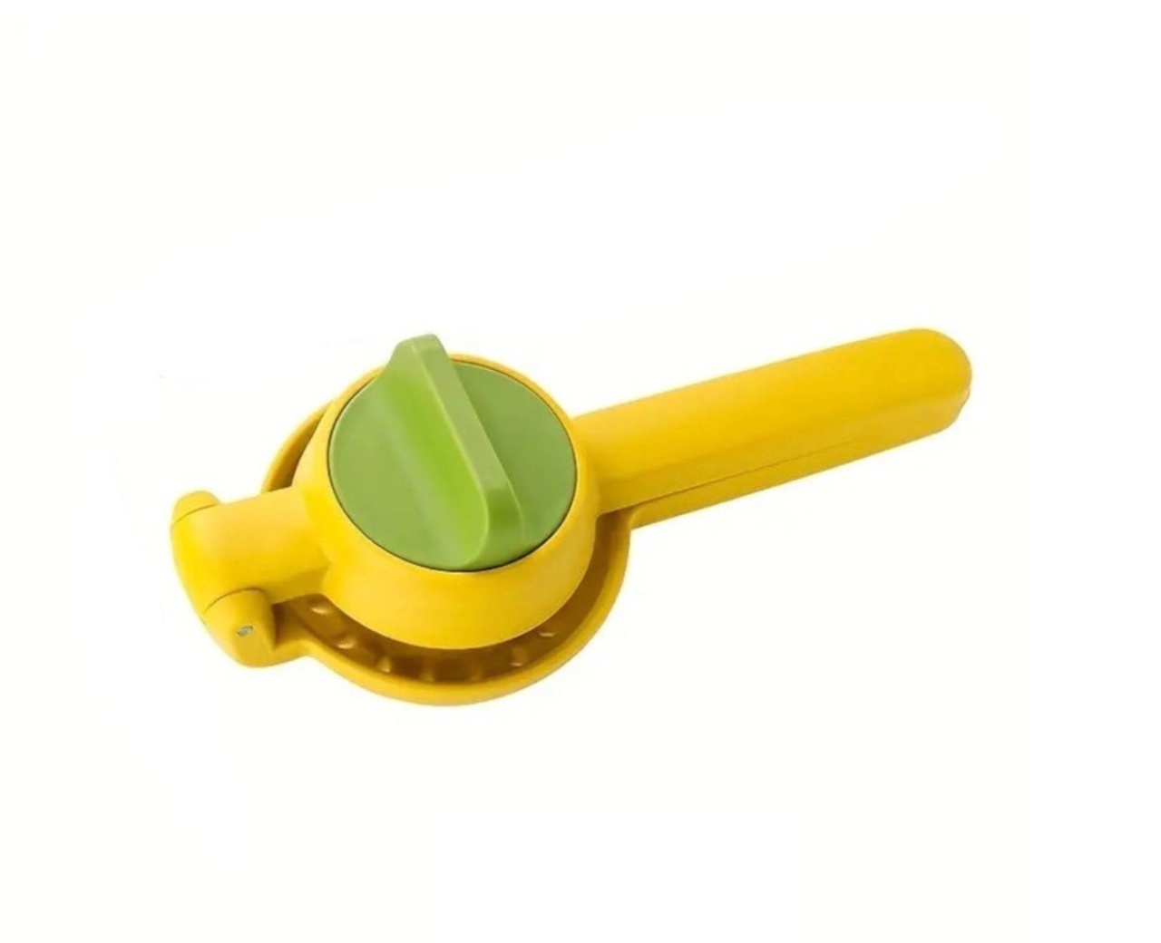 Presă Citrice Duală din Plastic, Ușor de Folosit, Culoare Galben și Verde