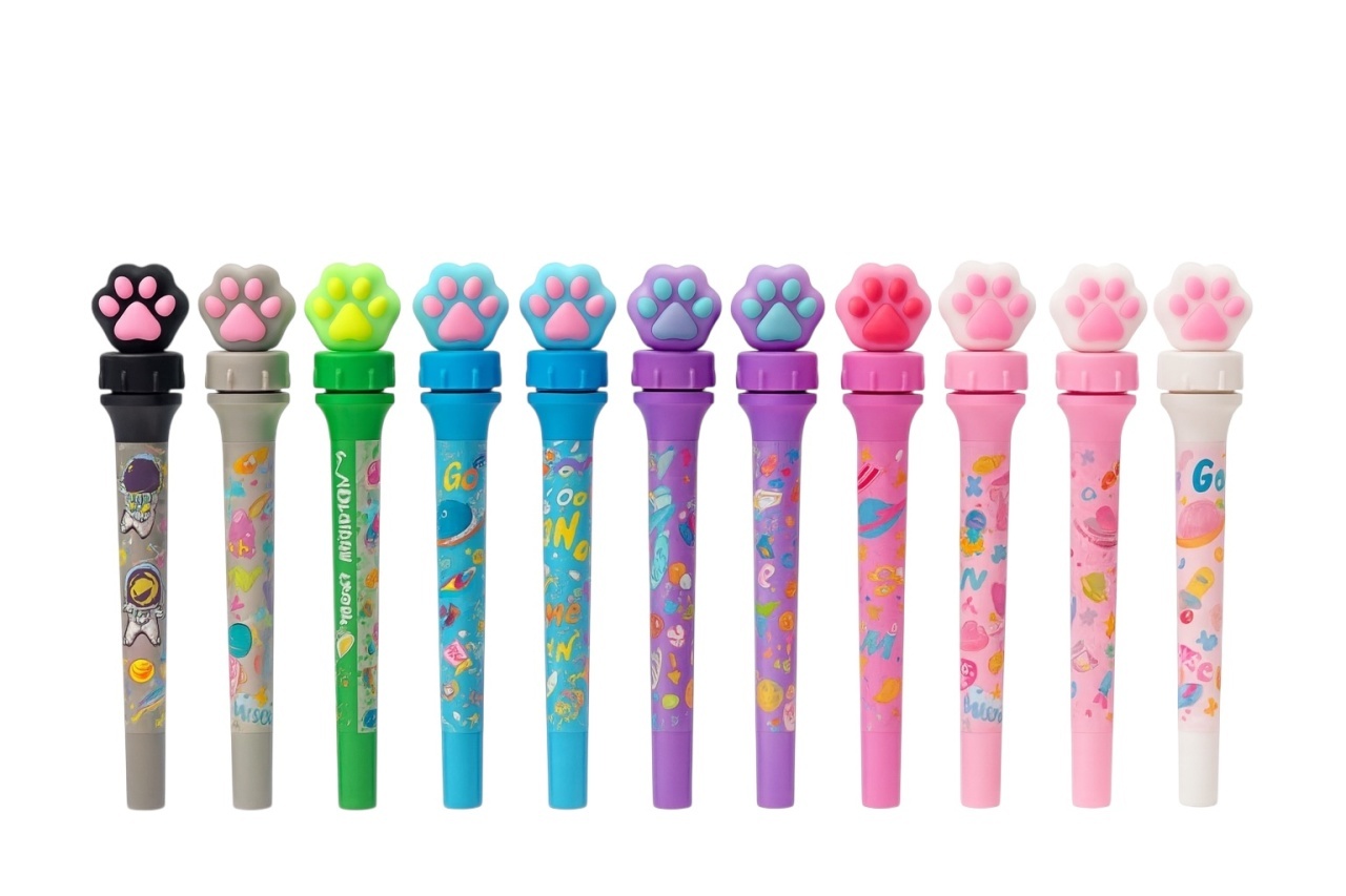 Set 36 Pixuri Raccoon Rotate Pen cu Labuta , Pixuri Colorate pentru Copii