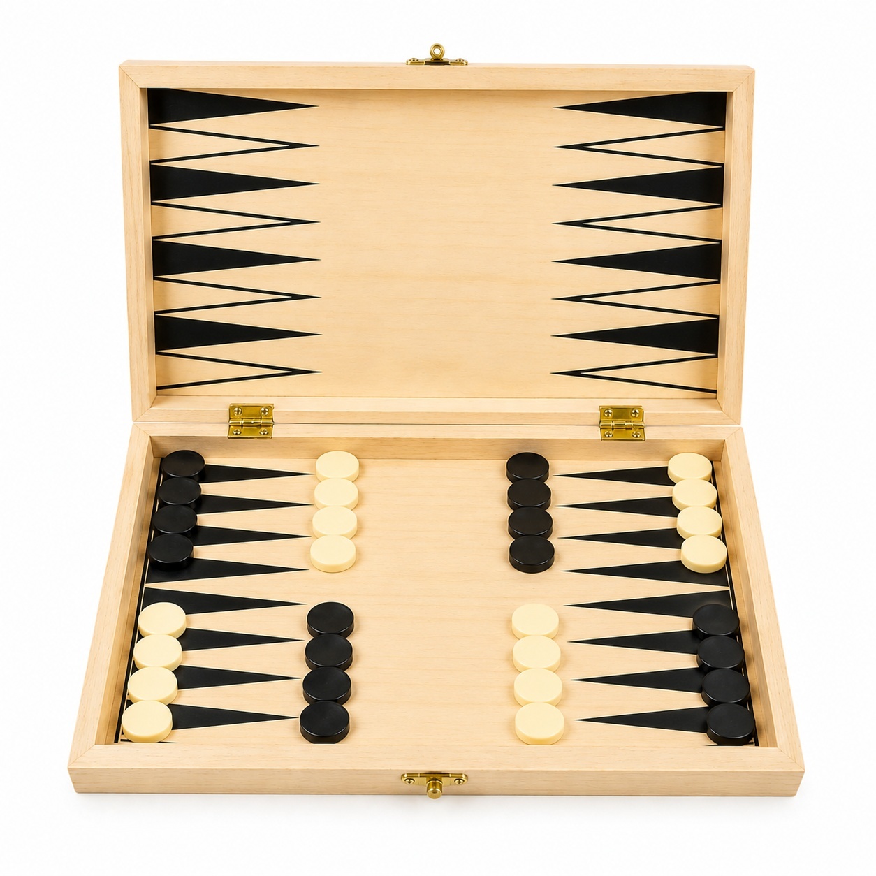 Tabla sah si table din lemn 29cm, set 2 in 1, piese incluse, joc clasic 3