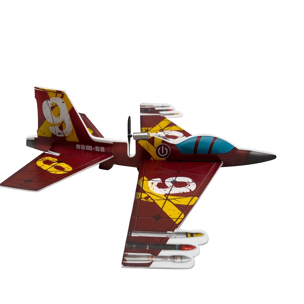 Avion Zburator cu Elice , Poliester, 33 cm, Ultra Usor