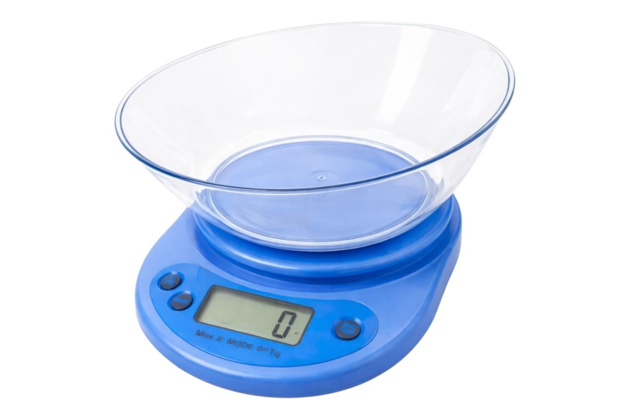 Cantar de Bucatarie Electronic, Albastru, Display LCD, Capacitate 5 kg, Functie Tara 3