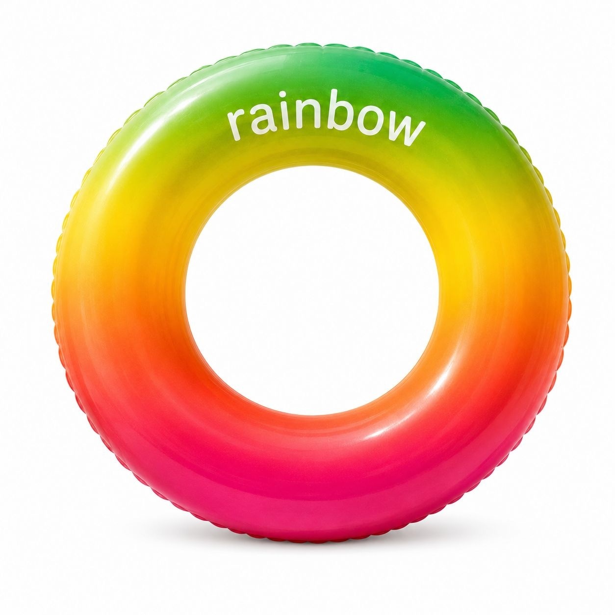 Colac Gonflabil Rainbow 90 cm – Inel de Înot Multicolor pentru Copii, Piscină și Plajă