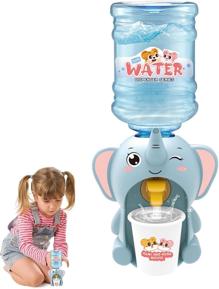Dispenser Apa pentru Copii , Model Elefant Albastru , 24 CM