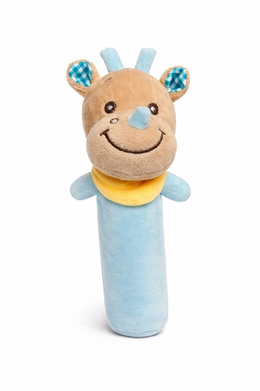 Jucarie bebelusi tip zornaitoare din plus rinocer moale