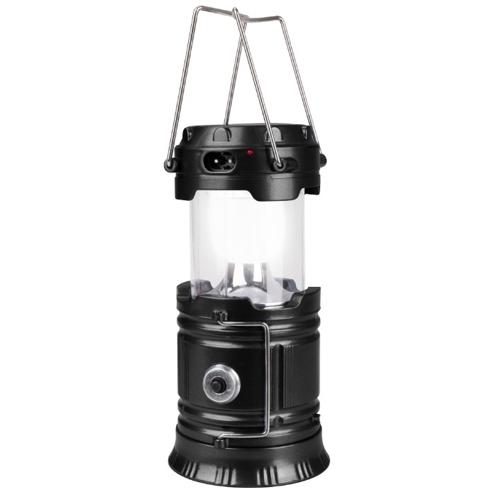 Lampă LED de camping JMADENQ, pliabilă, din oțel inoxidabil și plastic ABS, culoare neagră 3
