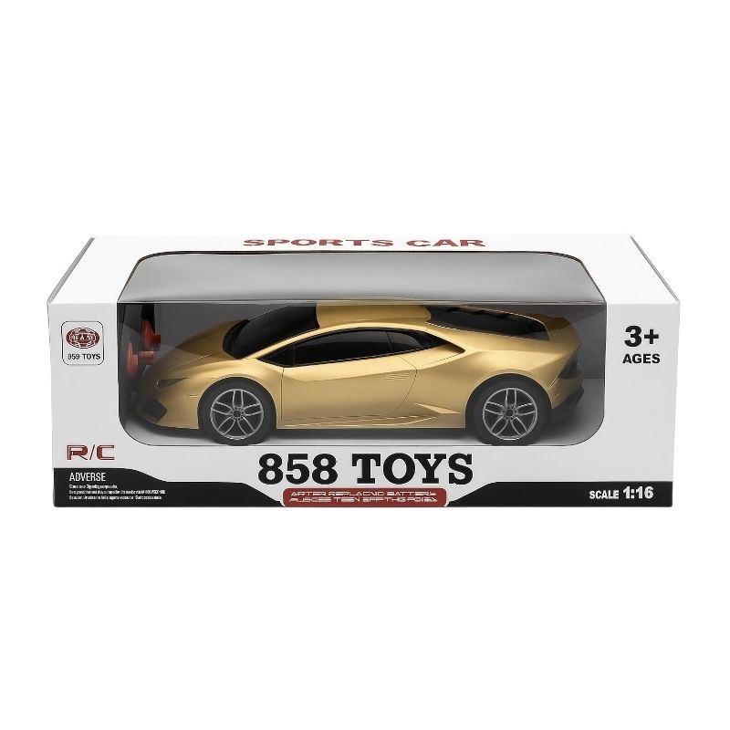 Masina Sport Radio Control R C Lamborghini Huracan STO Auriu , Jucarie Copii 3+ Scara 1:16 2