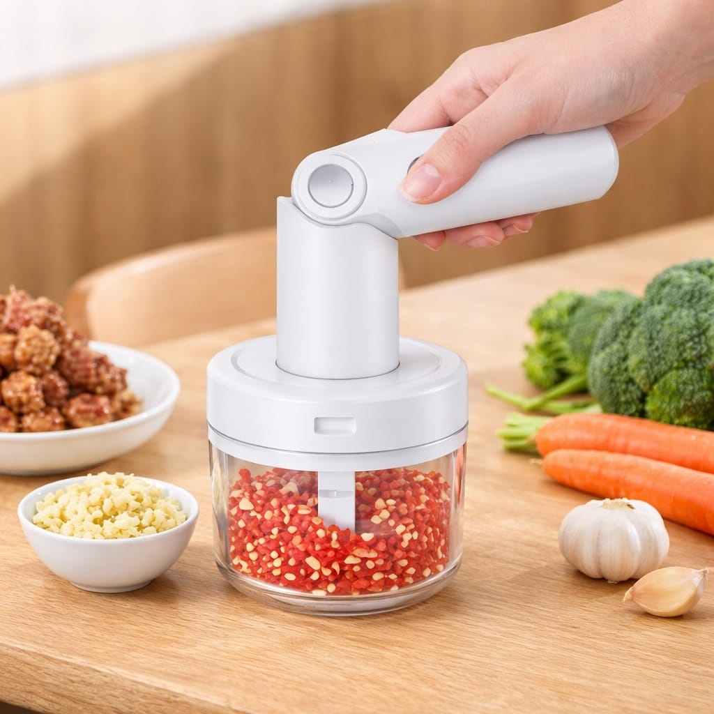 Mixer electric pentru bucătărie, alb, din plastic, portabil, eficient 2