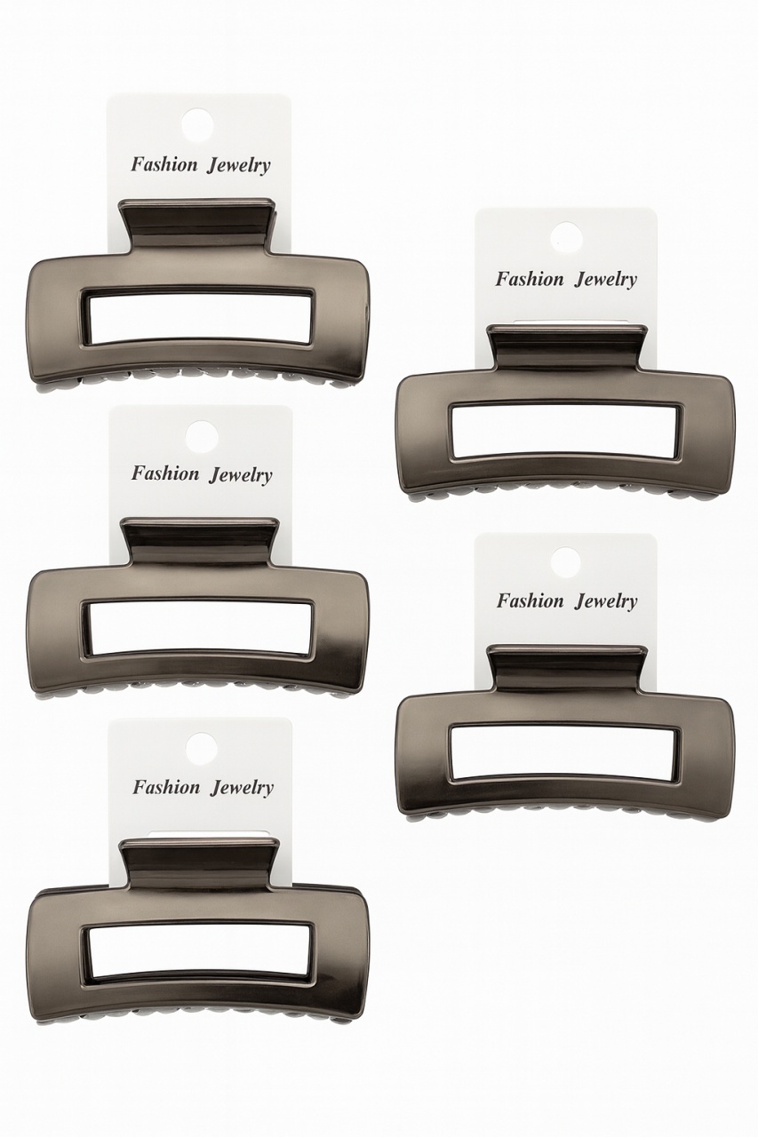 Set 12 Cleme Par 11cm Gunmetal , Accesorii Metalizate Rezistente pentru Coafuri 2