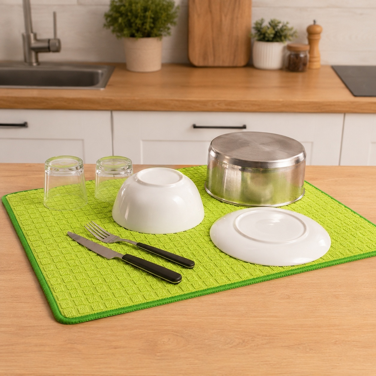Set 12 Prosoape de Bucătărie pentru Vase 38x51 cm – Covorașe Absorbante, Culori Diverse 3