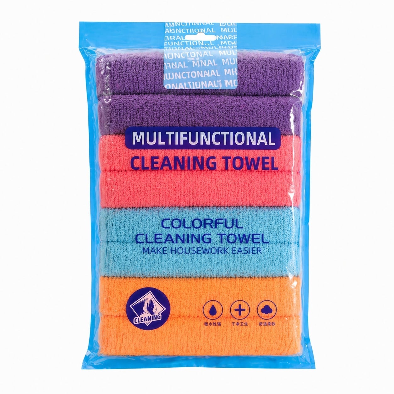 Set 8 prosoape bucătărie microfibră 28x30 cm – lavete ultra absorbante, culori mixte