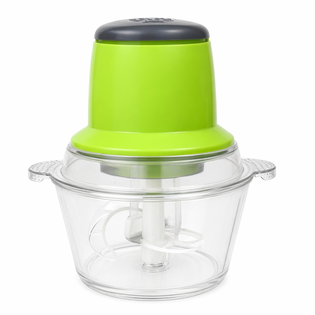 Tocator legume electric 23.5x18 cm, bol transparent, lame inox, multifunctional, verde 2