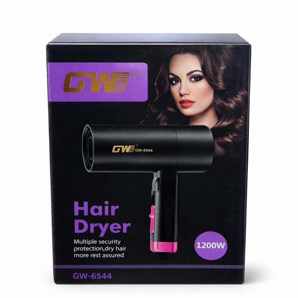 Uscător de păr GW-6544 profesional, 1200W, compact și eficient, Negru 3