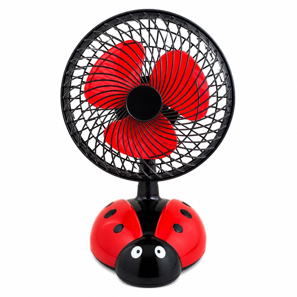 Ventilator de birou cu Buburuza 40 cm – Silențios, USB, Design Drăguț pentru Copii și Birou 2