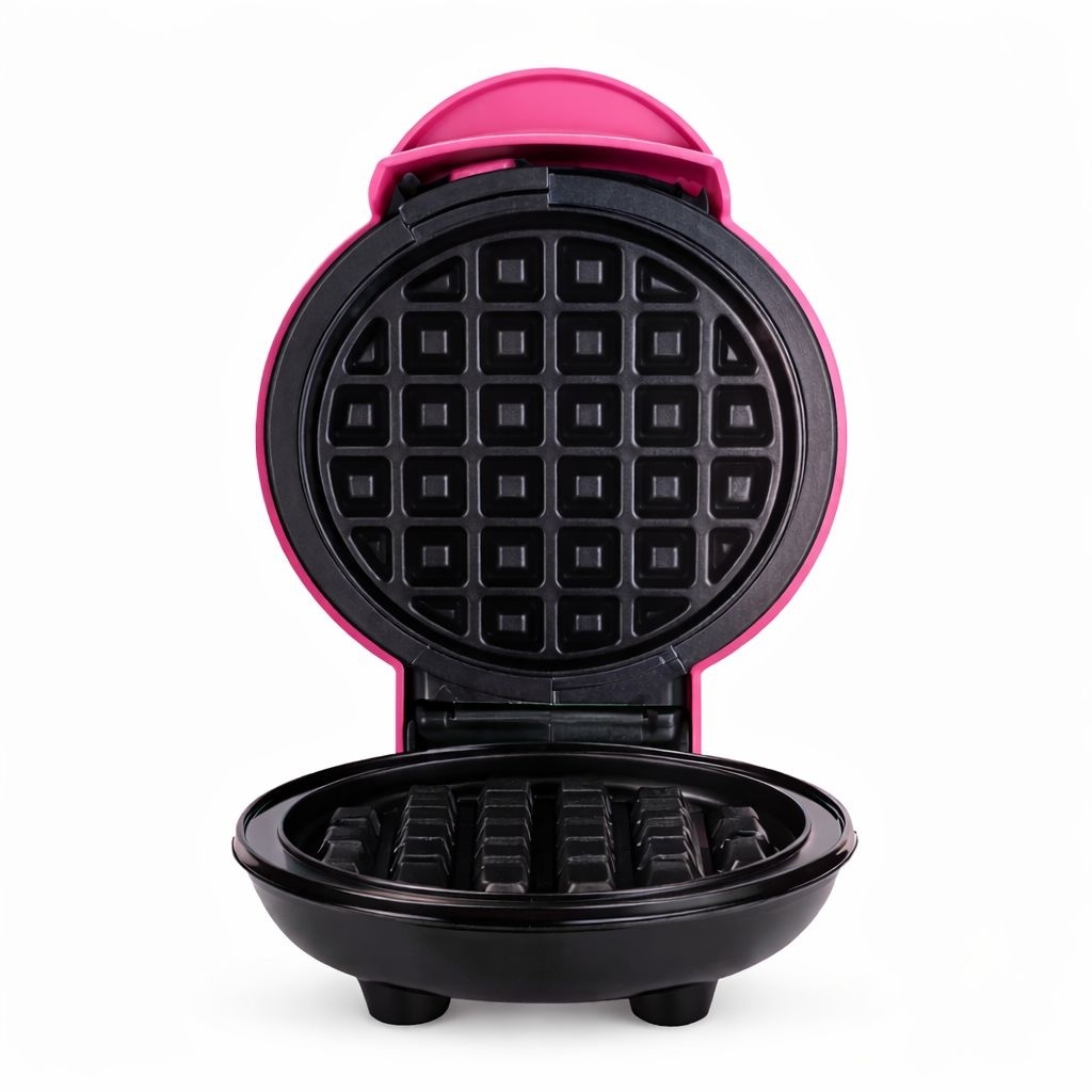 Aparat electric pentru waffles cu placi antiaderente, indicator LED, turcoaz 2