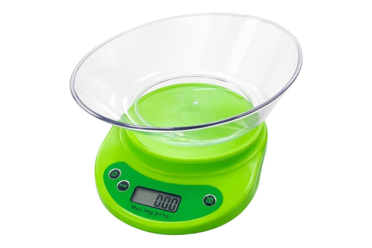 Cântar de Bucătărie Electronic din Plastic, Verde, Capacitate 5 kg 3