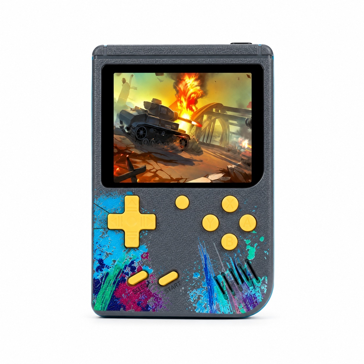 Consolă de jocuri portabilă retro G5S, Plastic, Albastru Gri, Ecran LCD 2