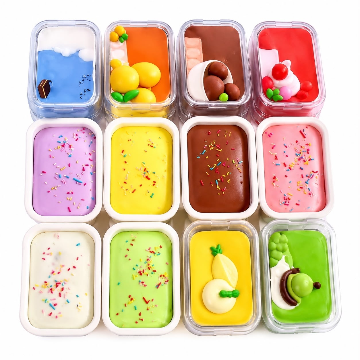 Jucărie Antistres Squishy Înghețată Ice Cream Cake 9 x 6 cm, Model Aleatoriu 3