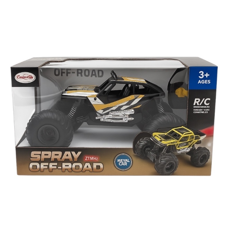 Masina Off-Road cu Radiocomanda si Spray, 33x20 cm , Model 4x4, Roti Mari, Lumini 2