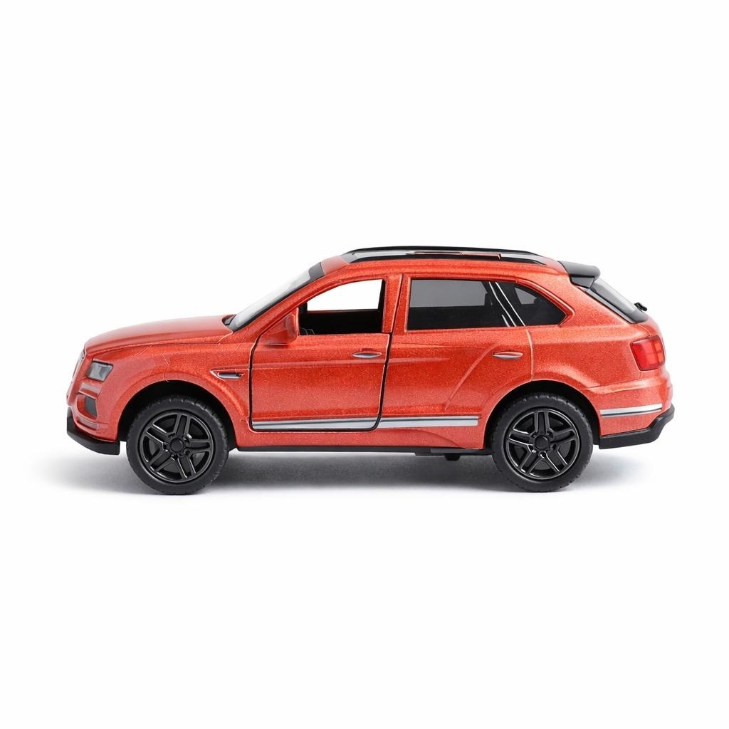 Masinuta metalica SUV grena, die cast, 15.5x7 cm, model realist cu usi functionale