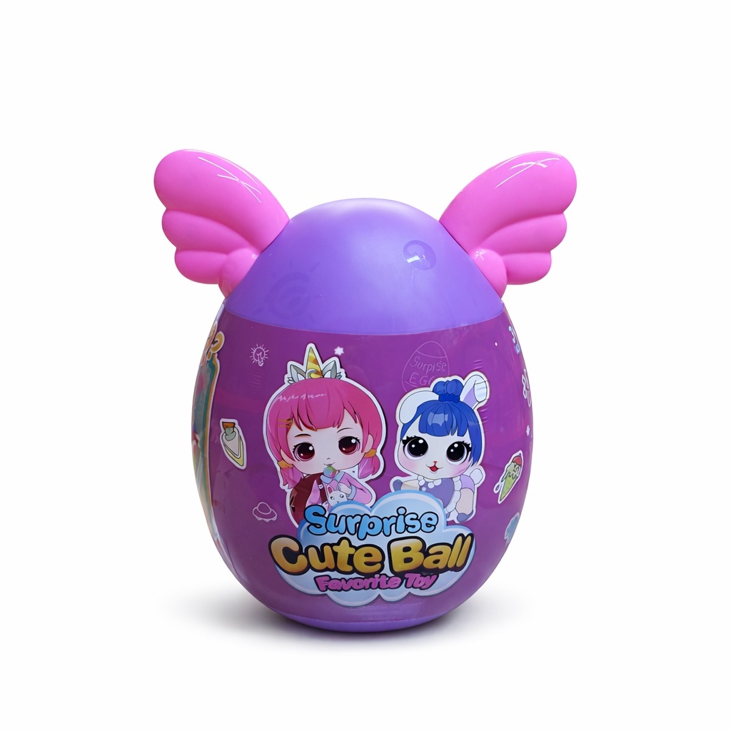 Ou Surpriză cu Păpușă, Animalut și Accesorii, Cute Ball, Plastic, 20 cm 4
