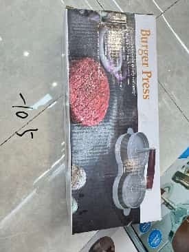 Presă dublă pentru burgeri din aluminiu cu mâner ergonomic din lemn 2
