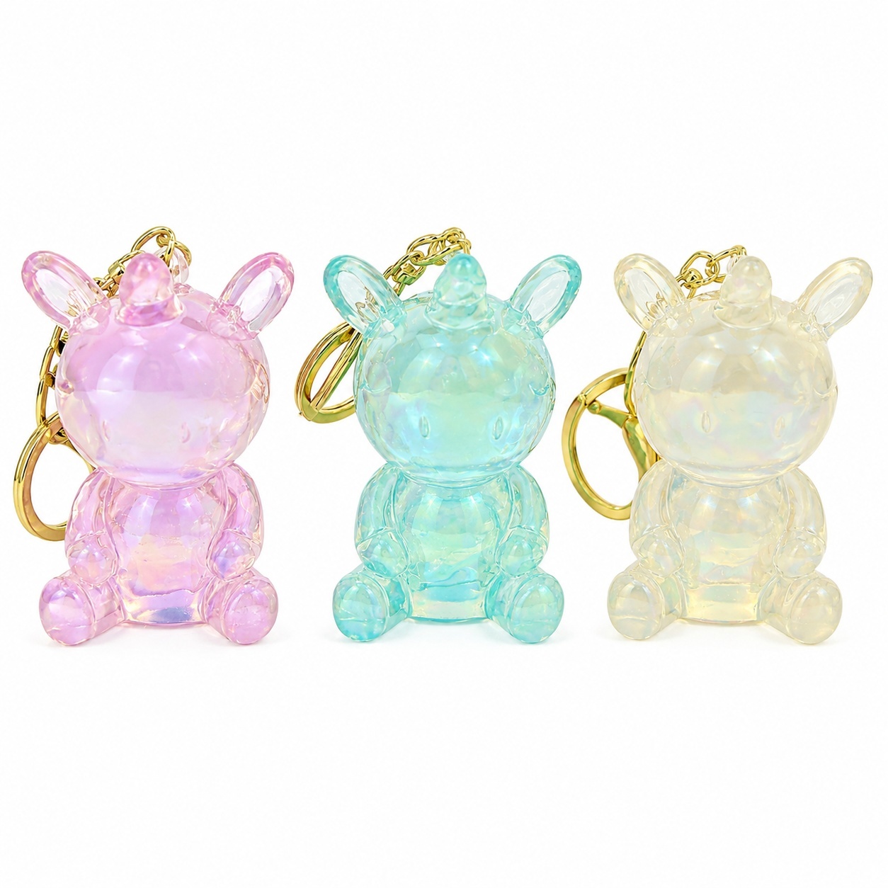 Set 12 Brelocuri Unicorn 6 cm pentru Chei și Ghiozdan – Diverse Culori, Design Adorabil