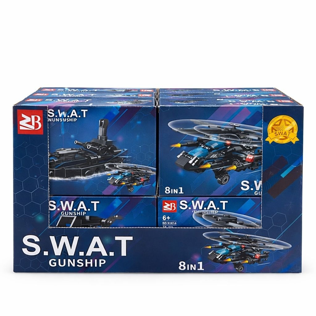 Set 16 jocuri constructie vehicule interventii speciale, modele multiple, copii