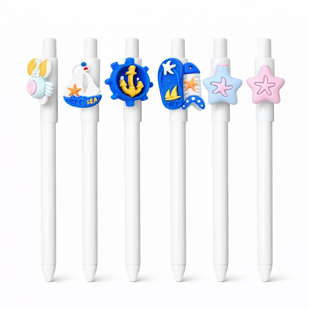 Set 36 pixuri cu brelocuri cu decor tematic marin,diverse culori