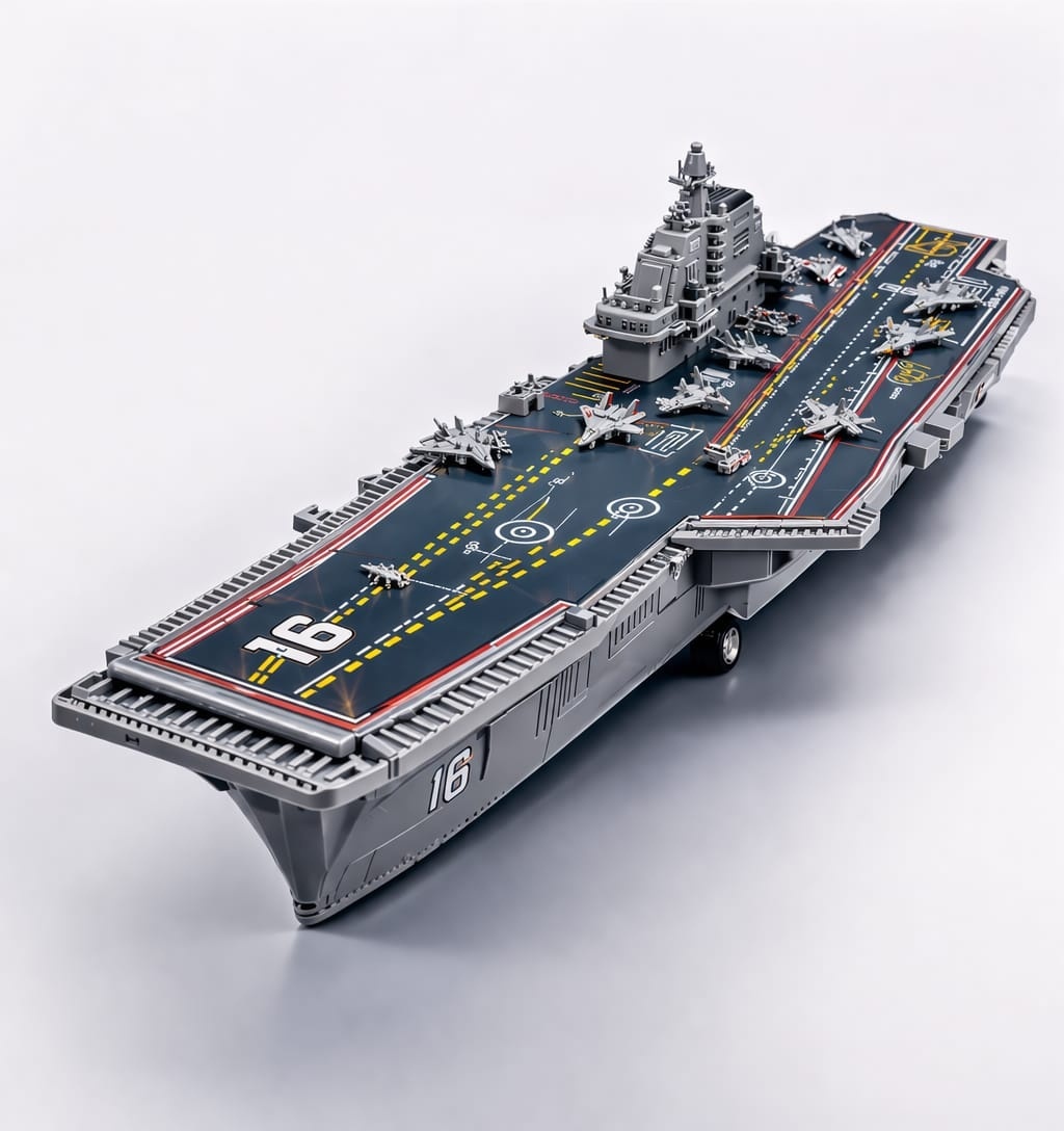 Set 6 Portavion jucarie metalic tip Aircraft Carrier model realist 2