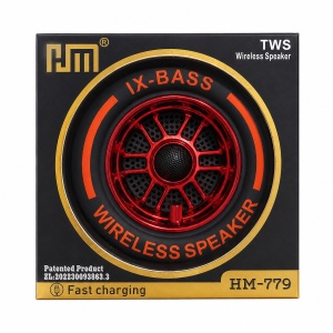 Boxa portabila wireless tip roata cu LED si bass puternic - Img 2