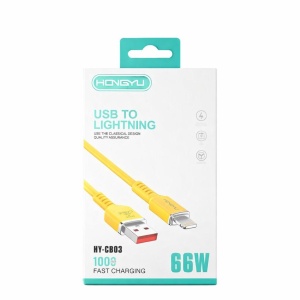 Cablu de Încărcare USB, 66W, Silicon Ultra Moale, Alb, Încărcare Rapidă - Img 3