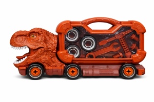 Camion dinozaur T-Rex demontabil cu scule, jucarie constructie copii, 44x23 cm - Img 2