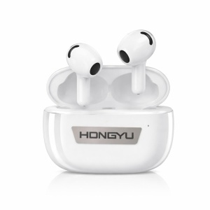 Căști wireless Hongyu T32A Bluetooth 5.3 cu carcasă de încărcare, albe