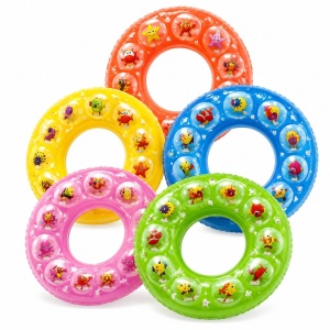 Colac Gonflabil pentru Copii 60 cm – Model Roz cu Animăluțe Marine